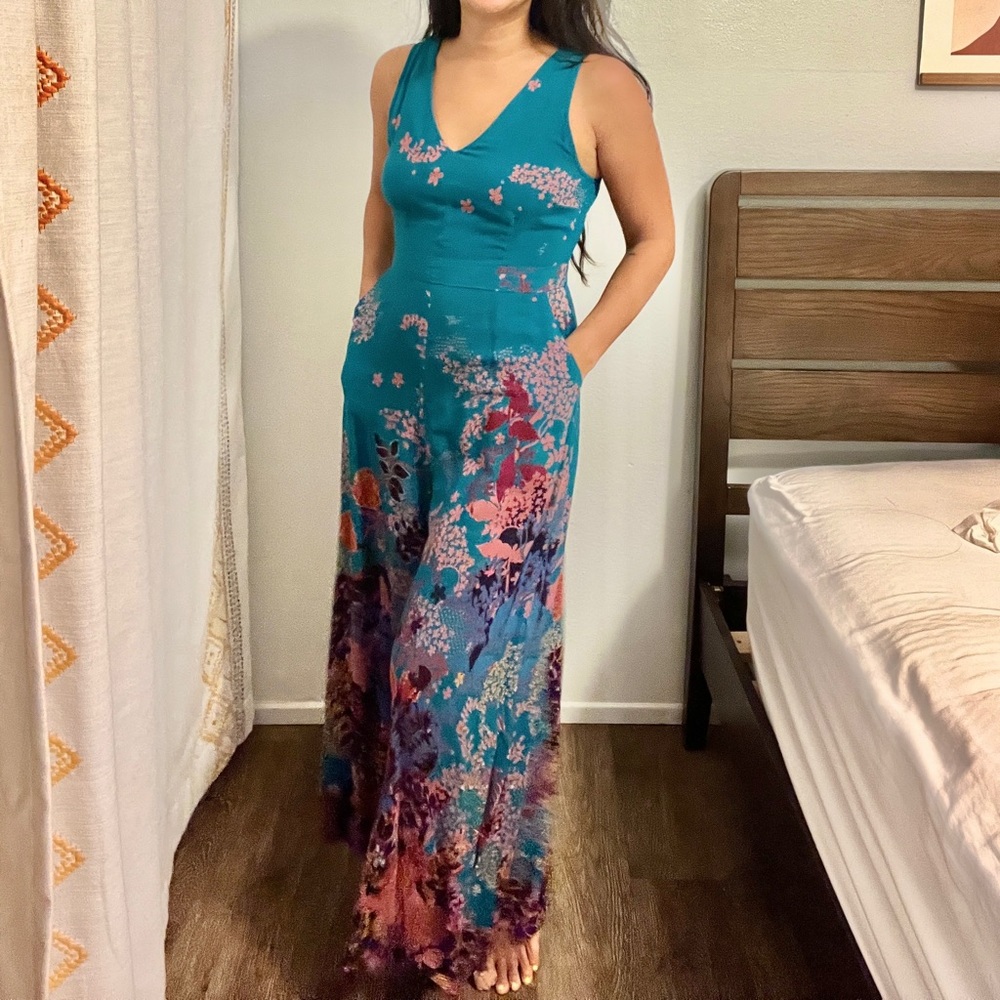 Maeve Floral Pantsuit from Anthropologie 2P